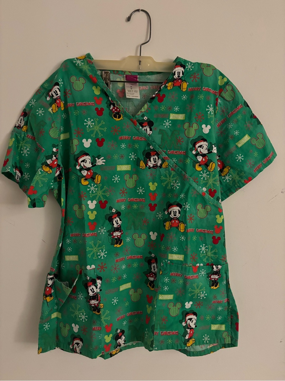 Disney Mickey Mouse Green Women’s Short Sleeve Top